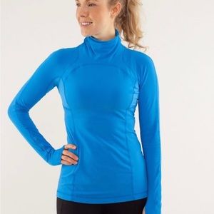 Lululemon Run Speedy Turtleneck Beaming Blue size 8